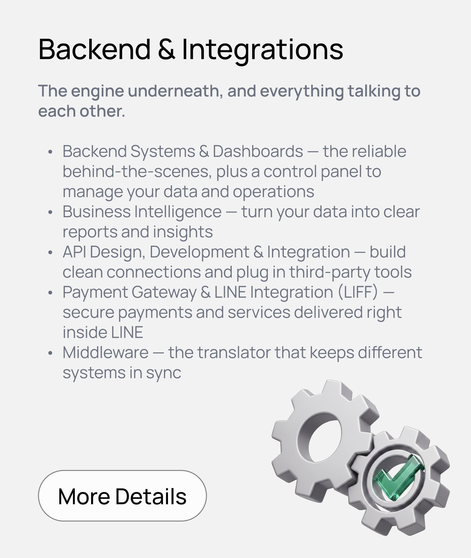Backend & Integrations